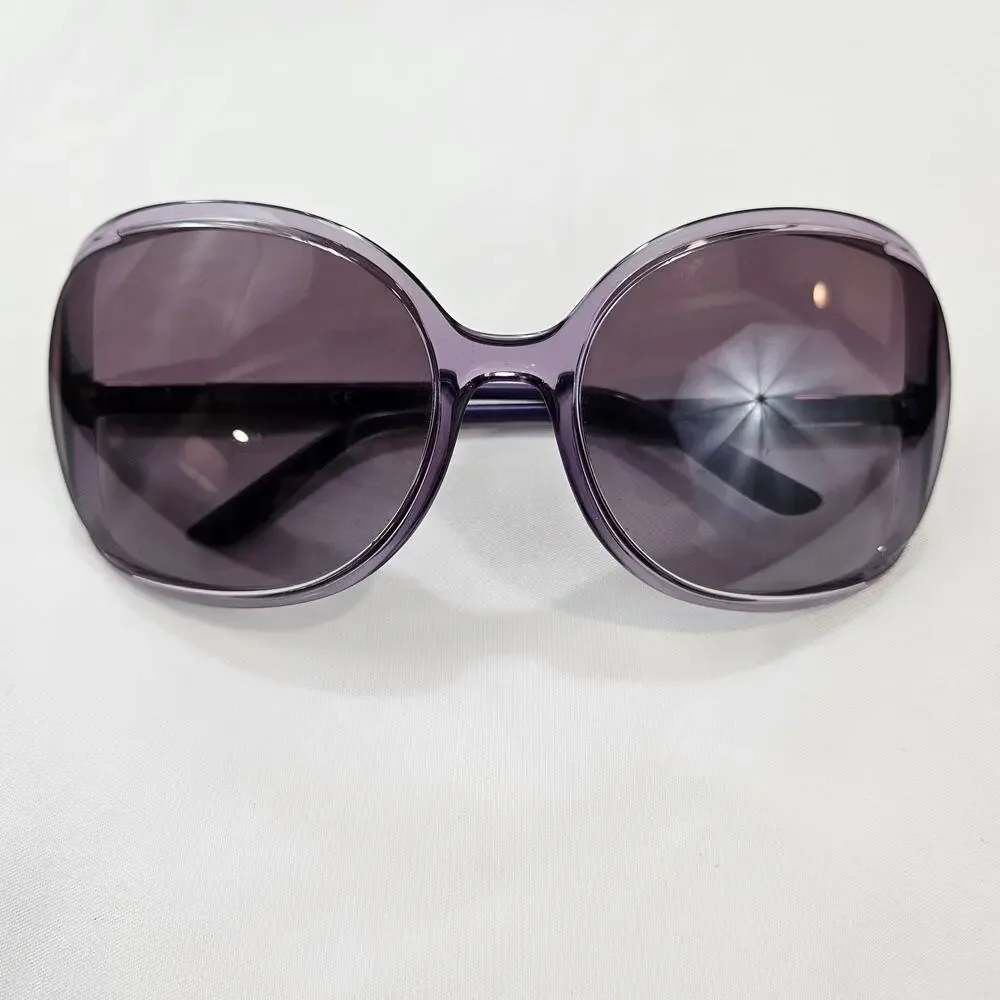 Versace VE4174 Purple Shield Sunglasses Oversized Italy Y2K